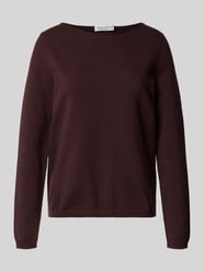 Regular Fit Strickpullover mit Schurwoll-Anteil von Marc O'Polo Bordeaux - 17
