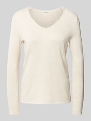 Pullover van een mix van katoen en viscose van Tom Tailor Beige - 19