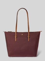 Tote tas met labelapplicatie Model 'KEATON' van Lauren Ralph Lauren Bordeaux - 22