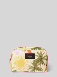 Kosmetiktasche mit Label-Badge Modell 'Rio' von WOUF Beige - 21