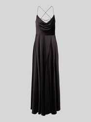 Abendkleid mit Wasserfall-Ausschnitt von V.M. Schwarz - 40