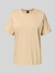 T-Shirt mit Label-Stitching Modell 'ECOSA' von BOSS Beige - 13