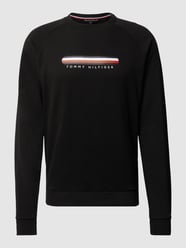 Sweatshirt mit Label-Print von Tommy Hilfiger Schwarz - 11