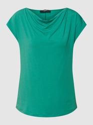 T-Shirt mit Wasserfall-Ausschnitt Modell 'MULTID' von Weekend Max Mara Grün - 35