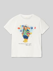 T-Shirt mit Label-Print
 von Polo Ralph Lauren Teens Weiß - 23