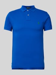 Poloshirt mit Label-Stitching von Polo Ralph Lauren Blau - 33