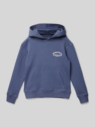 Hoodie mit Label-Print Modell 'FREDERIKSBERG' von Jack & Jones Blau - 31