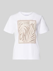 T-shirt met motief en ronde hals van COMMA - 31