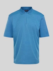 Regular Fit Poloshirt mit Logo-Stitching von Christian Berg Men Blau - 46