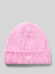 Beanie met labeldetail van Marc O'Polo Denim Roze - 43