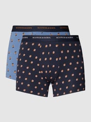 Boxershort met all-over print in een set van 2 stuks van Scotch & Soda Blauw - 23
