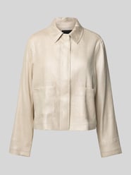 Leinenblazer mit aufgesetzten Eingrifftaschen Modell 'Nania' von Someday Beige - 19
