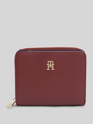 Portemonnaie mit Druckknopf von Tommy Hilfiger Bordeaux - 31