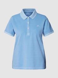 Poloshirt mit kurzer Knopfleiste Modell 'Sunfaded' von Gant Blau - 32