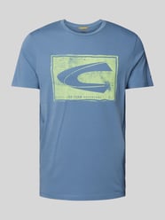 T-Shirt mit Label-Print von camel active Blau - 8