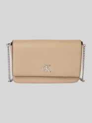 Handtasche mit Label-Applikation Modell 'MINIMAL MONOGRAM' von Calvin Klein Jeans Beige - 7