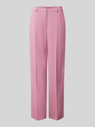 Straight Leg Stoffhose mit Bügelfalten von SWING Pink - 14
