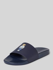 Slides mit Motiv-Patch von Polo Ralph Lauren - 17