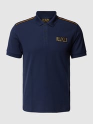 Poloshirt mit Label-Print von EA7 Emporio Armani Blau - 44