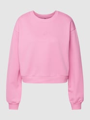 Sweatshirt mit Rundhalsausschnitt und überschnittenen Schultern von Roxy Pink - 10