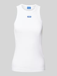 Tanktop mit Label-Detail von Hugo Blue Weiß - 16