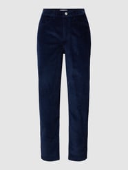 Ribcordbroek met stretch van Rich & Royal Blauw / turquoise - 23