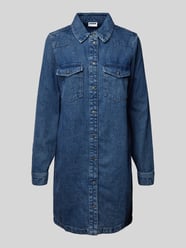 Jeanskleid mit Umlegekragen Modell 'NEW' von Noisy May Blau - 21