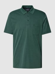 Poloshirt mit Logo-Stitching von RAGMAN Grün - 19