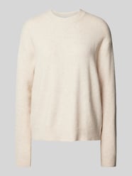 Oversized Strickpullover mit Lanawoll-Anteil Modell 'MARIANO' von Mango Beige - 31