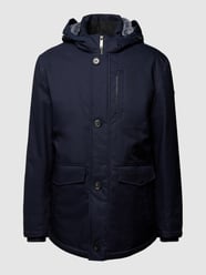 Parka mit Pattentaschen von bugatti Blau - 9