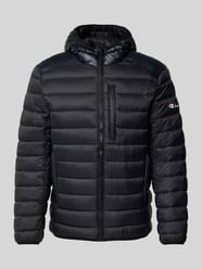 Steppjacke mit Label-Print von CHAMPION Schwarz - 28