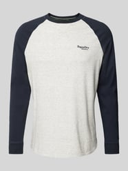 Longsleeve mit Label-Stitching von Superdry Grau - 33