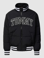 Bomberjacke mit Label-Stitching Modell 'NEW VARSITY' von Tommy Jeans Schwarz - 2