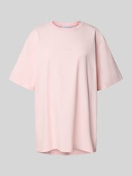Relaxed Fit T-Shirt mit Label-Stitching Modell 'Fleur' von OH APRIL Pink - 41
