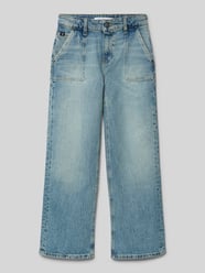 Regular Fit Jeans mit Label-Patch Modell 'SKATER' von Calvin Klein Jeans Blau - 6