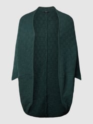 Poncho mit Strukturmuster Modell 'Amaryllis' von Opus Türkis - 4