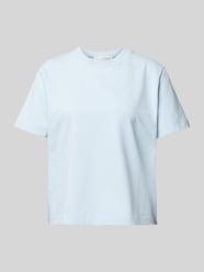 T-Shirt aus reiner Bio-Baumwolle mit Rundhalsausschnitt von Selected Femme Blau - 29