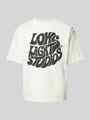 T-Shirt mit Label-Print von Low Lights Studios Beige - 4
