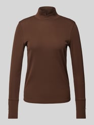 Longsleeve mit Stehkragen von Marc Cain Braun - 13