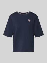 t-shirt o kroju relaxed fit z mieszanki wiskozy od Marc Cain - 44
