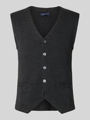 Slim Fit Weste aus Woll-Mix von Christian Berg Men - 18