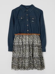 Jurk van denim en kant van Guess Blauw - 18
