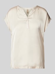 Blusenshirt mit Tunikakragen Modell 'Tilde' von Soyaconcept Beige - 38