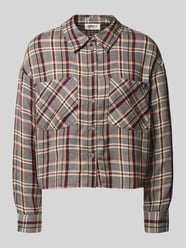 Korte overhemdblouse van pure viscose, model 'RILEY LIFE' van Only - 2