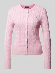 Strickjacke mit Knopfleiste von Polo Ralph Lauren Pink - 35