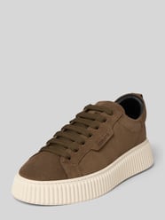 Sneaker aus Leder mit Label-Prägung Modell 'HOPPER' von Antony Morato Beige - 11