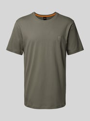 T-shirt met labeldetail, model 'Tales' van BOSS Orange Groen - 29