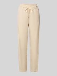 Tapered Fit Stoffhose mit Tunnelzug von Marc Cain Beige - 10