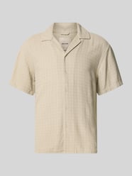 Regular Fit Freizeithemd aus Viskose-Leinen-Mix Modell 'LATHAM' von ONLY & SONS Beige - 43