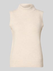 Regular Fit Strickpullover aus elastischem Woll-Mix von Christian Berg Woman Beige - 34